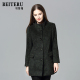 外套女冬季 羊毛呢时尚 中长款 贝特如妈妈装 中老年人装 洋气呢子大衣