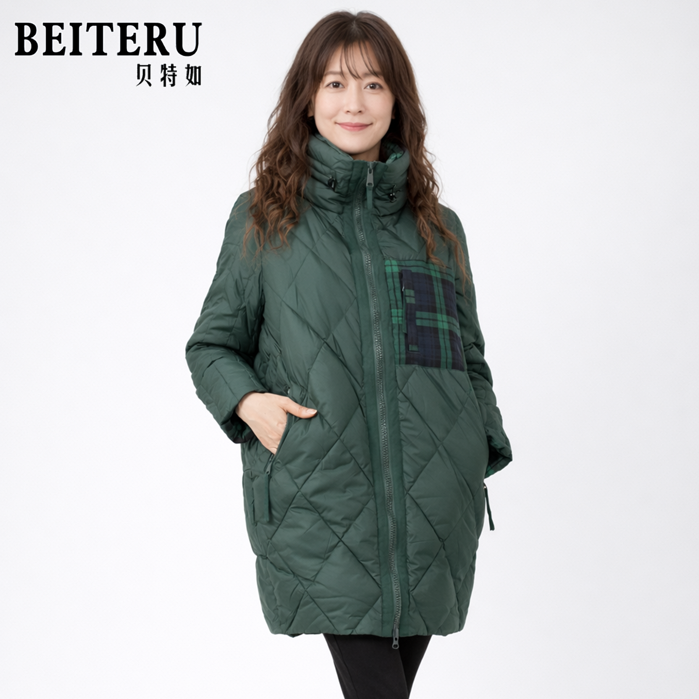 贝特如外套中老年女装冬季高领保暖羽绒服优雅气质妈妈装EL,女装/女士精品,中老年女装,淘宝优惠券,粉丝福利购,淘宝优惠卷