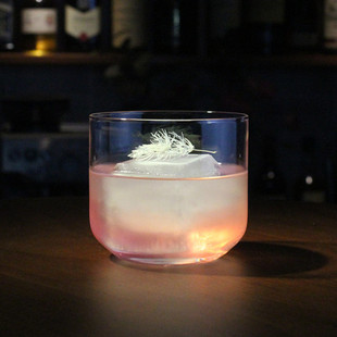 古典调酒鸡尾酒北欧无铅水晶玻璃酒杯日式 大冰球威士忌杯烈酒杯子