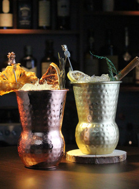 莫斯科骡子杯Moscow Mule金属鸡尾酒杯不锈钢朱丽普杯铜杯火焰杯