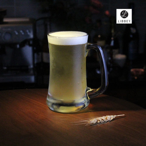 无铅玻璃啤酒杯带把啤酒杯