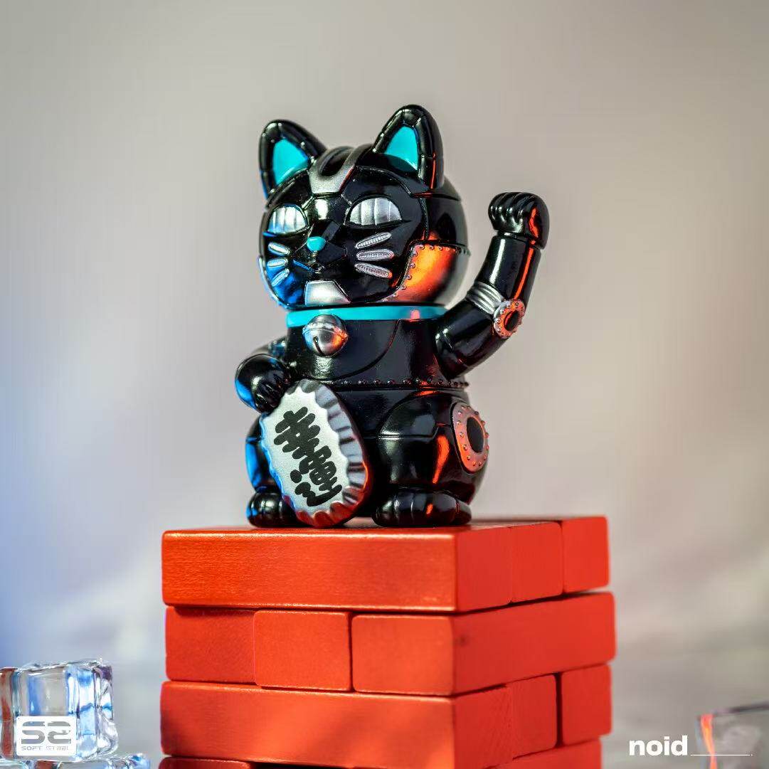 机械招财猫盲盒手办现货限量图片