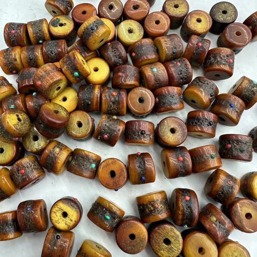 驼骨镶嵌嘎巴拉配件手工diy文玩时尚配饰佛珠手串h001