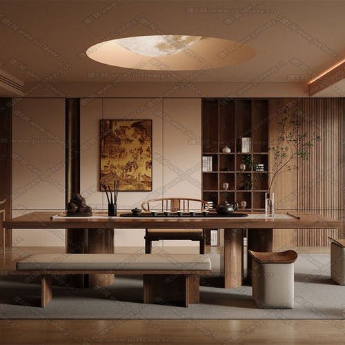 新中式实木茶桌客厅可定制茶台实木茶桌泡茶台功夫茶台茶桌椅组合