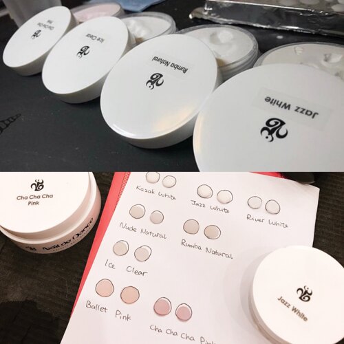 日本进口Nail de Dance水晶粉常用系列 透明自然白色日式美甲延长