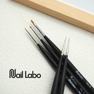 Labo美甲光疗笔刷 格纹 彩绘 画花瓣 多功能 拉线 日本进口Nail