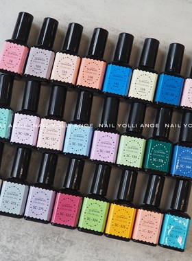 Presto SC1-123瓶装彩胶实色透色美甲甲油胶光疗凝胶10g