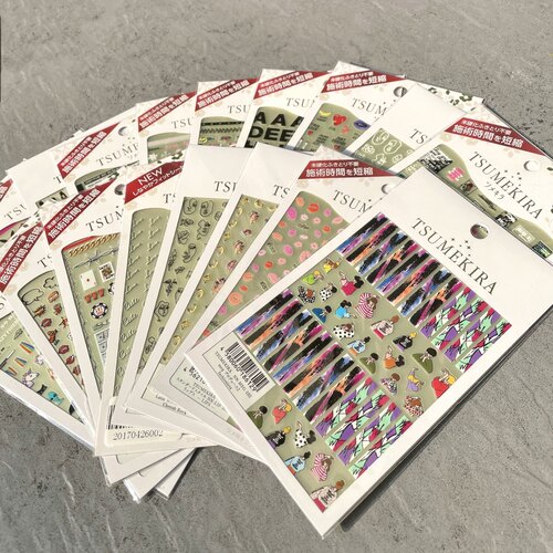 日本Tsumekira美甲贴纸饰品极薄