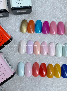 Presto瓶装彩胶美甲光疗甲油胶透色实色高饱和度细腻琥珀蓝色10ml