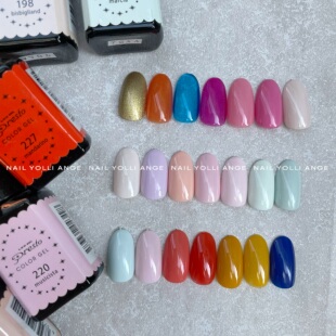 Presto瓶装彩胶美甲光疗甲油胶透色实色高饱和度细腻琥珀蓝色10ml