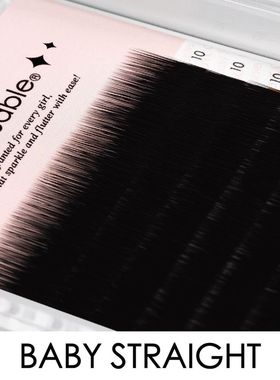 日本进口LADYCOCO【婴儿直/婴儿弯MIX】黑色 0.10mm 嫁接种植睫毛