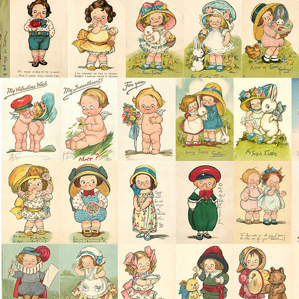 m复古怀旧vitage贴纸dolly dingle欧美番茄汤娃娃可爱潮流卡贴