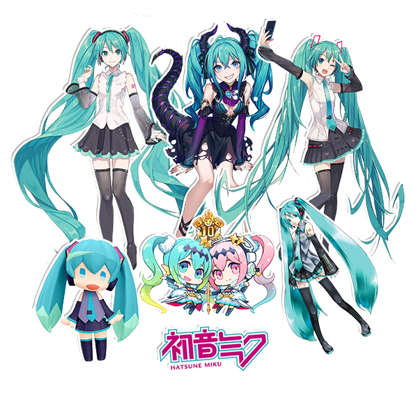 初音贴纸冰箱贴可爱动漫卡通