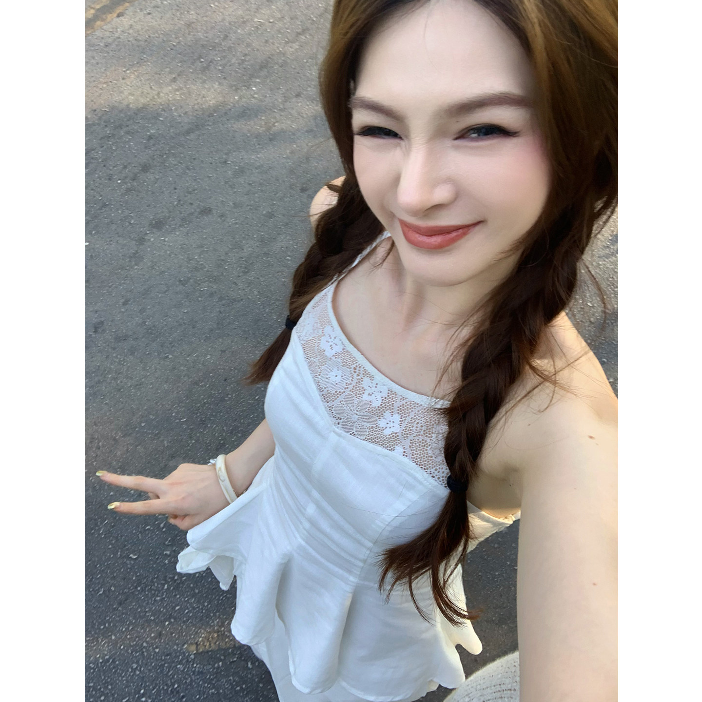 Lienni春和景明2026新款亚麻拼接蕾丝吊带上衣女高腰显瘦长裤套装,女装/女士精品,时尚套装,淘宝优惠券,粉丝福利购,淘宝优惠卷