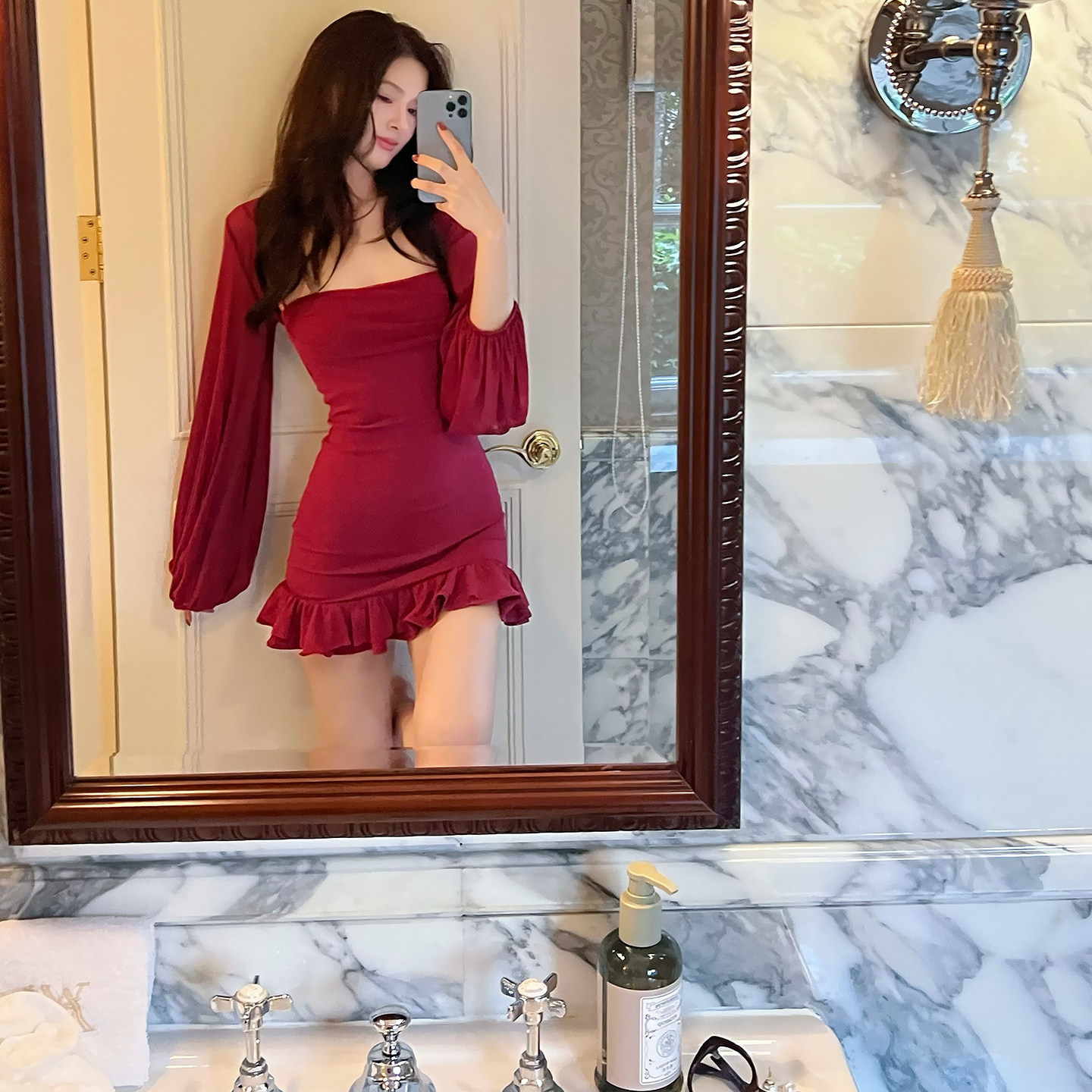 针织抹胸连衣裙坎肩两件套女图片