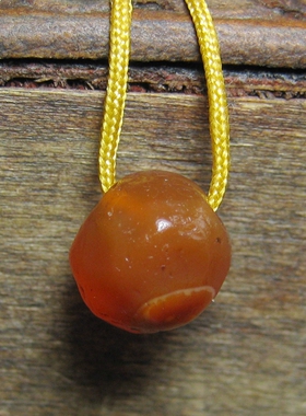 老红玛瑙吊坠珠卡子侧挂8.5mm