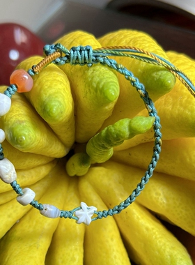 千年老白宝石玛瑙珍珠多宝手串