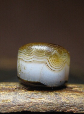 老药师玛瑙7mm千年文玩古董古珠