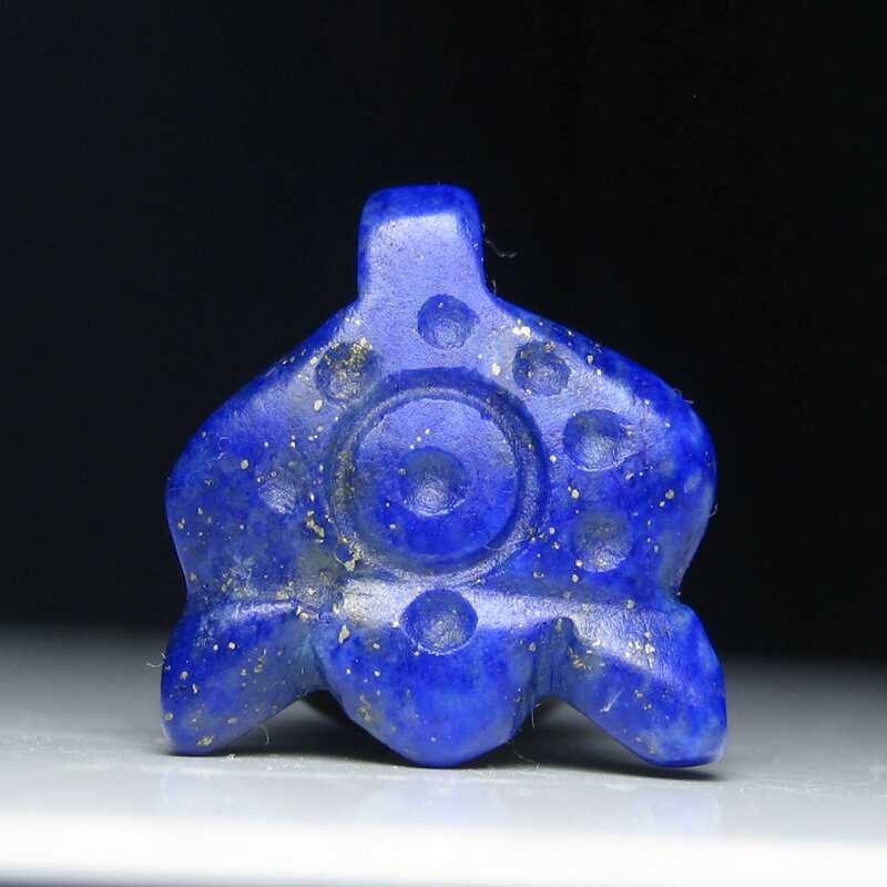 文玩饰品老青金石咒点护身高级感