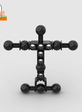 国产小颗粒积木9x9大球关节骨架90625关节零件带球机械躯干连接件