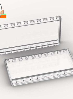 国产小颗粒积木1x10x4透明墙板65735零件DIY橱窗配件大厦玻璃墙面