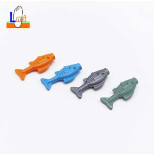 国产小颗粒积木小鱼儿海洋动物64648零件配件水族馆银鱼MOC各色鱼