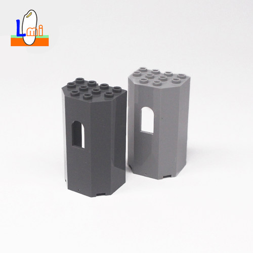 积木3x4x6带窗塔楼墙壁板