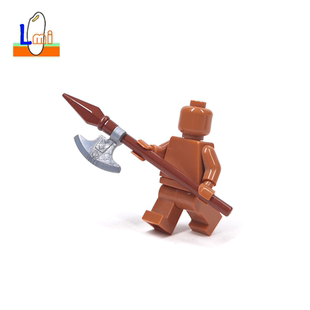 国产小颗粒积木长矛标枪军事90391配件红缨枪人仔武器MOC兵器长枪