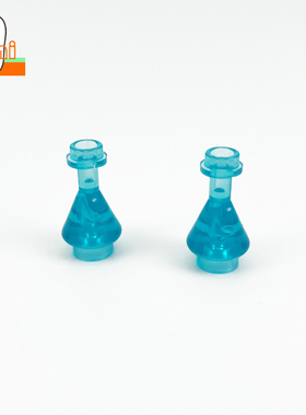 国产小颗粒积木药水瓶玻璃瓶93549零件化学试验瓶MOC人仔用品道具