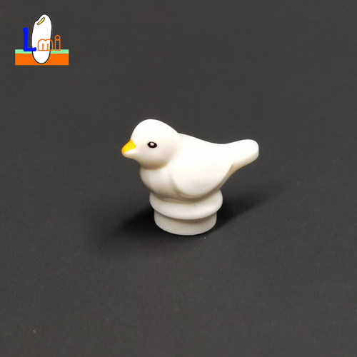 国产颗粒积木动物鸽子小鸟麻雀