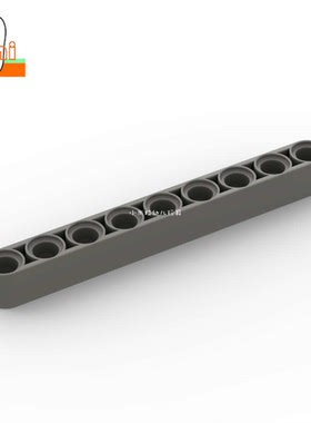 国产小颗粒积木1x9孔厚连杆直臂40490零件科技机器人教育DIY配件