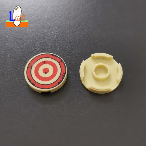 积木2x2靶心图案印刷件