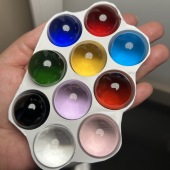 直径25mm水晶球组合水晶玻璃球瘦脸按摩球玩具装 饰球弹珠工艺品