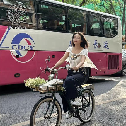NOMAD复古自行车男女式城市休闲单车英伦成人通勤车24寸7速公路车