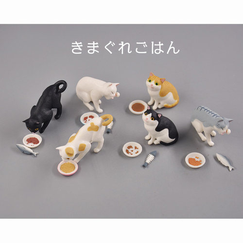 Tarlin日本扭蛋 正版散货 任性猫咪餐食 可爱小花猫 收藏EPOCH