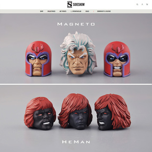 Sideshow 1/6头雕 兵人模型 X战警 万磁王 宇宙巨人希曼 可动人偶