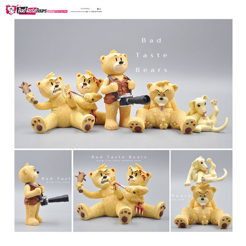 Bad Taste Bears 重口味英国BT3坏坏熊泰迪熊流氓熊6寸手办模型