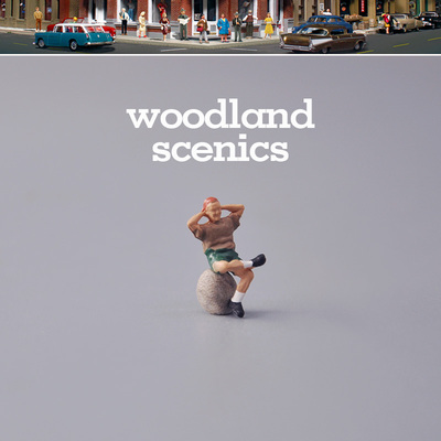 Woodland scenics 微缩小比例迷你人物3模型1:87 美国正版散货