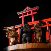 正版 Life朝隈俊男合掌动物鸟居祈愿祈福手办 研达Animal 盒装 现货