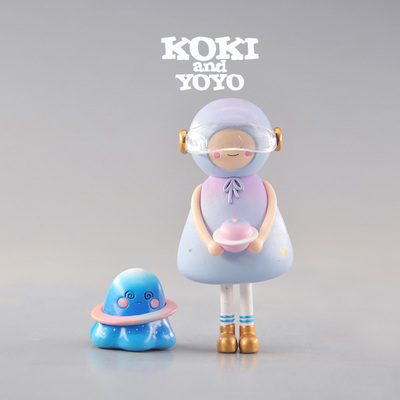 正版盲盒潮流玩具公仔已拆盒确认款闲置KOKI AND YOYO雨衣娃娃