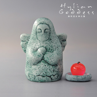 塞尔达传说海利亚女神石像摆件海拉鲁守护神仿真模型鱼缸盆景场景