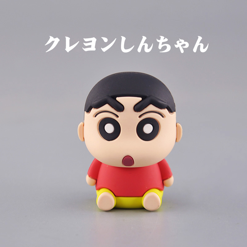 蜡笔小新软胶Q版坐姿公仔