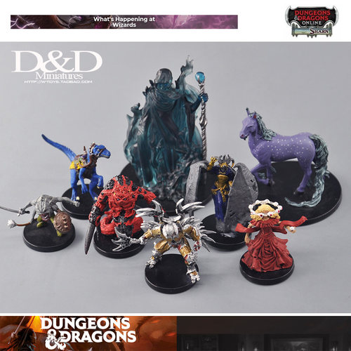 正版wizards龙与地下城上色战棋
