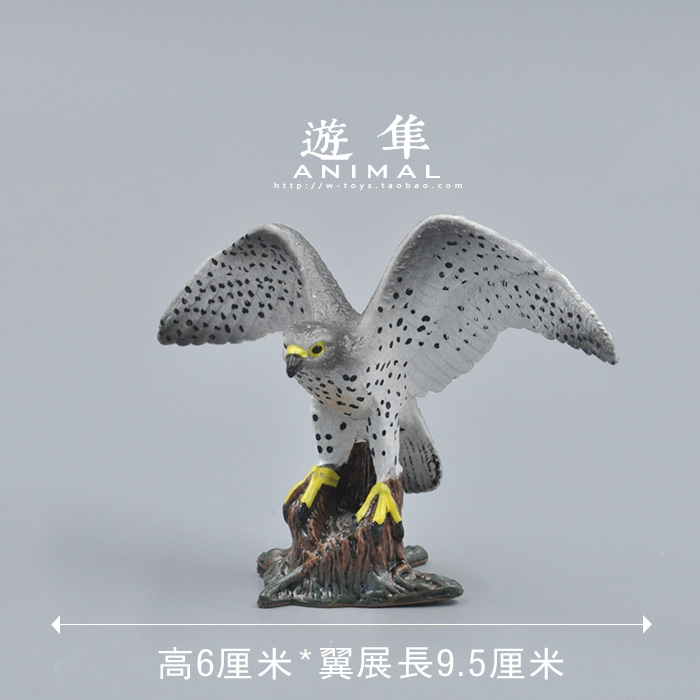 仿真动物模型套装玩具飞禽       游隼