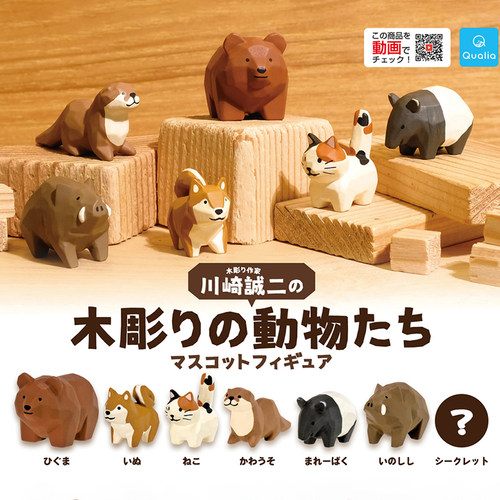 日本正版散货木雕动物