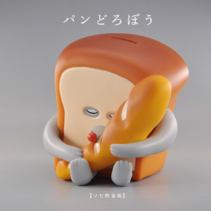 日本正版代购面包小偷存钱罐