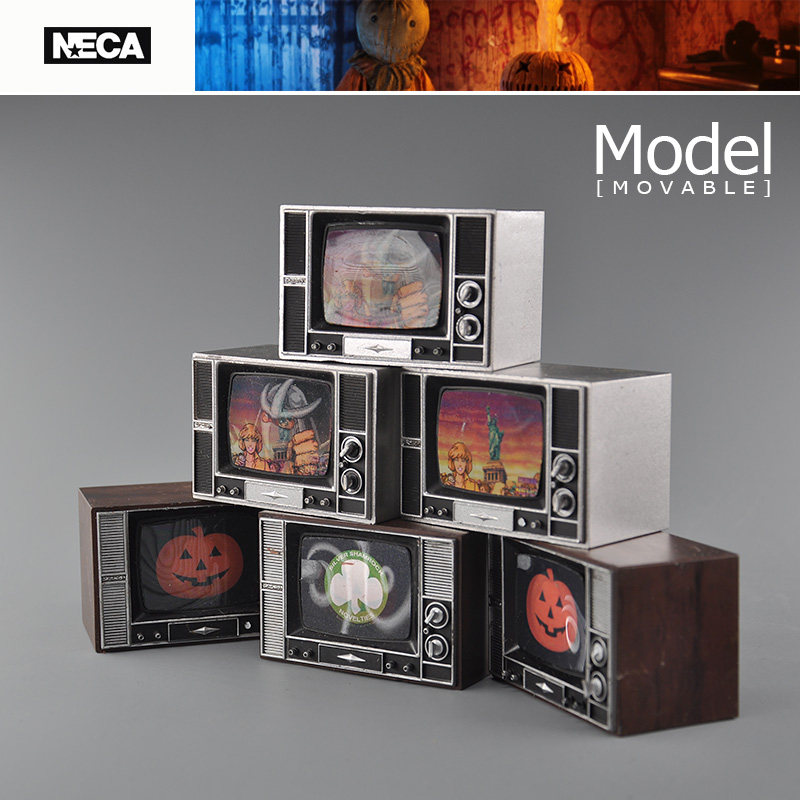 NECA正版散货恐怖电影可动人偶6-7寸手办模型配件散件电视机场景