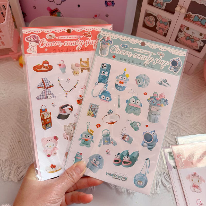 卡通奶糖贩卖铺创意可爱美乐蒂手账贴纸贴画高颜值少女心饰品贴纸,文具电教/文化用品/商务用品,贴纸/立体贴纸,淘宝优惠券,粉丝福利购,淘宝优惠卷