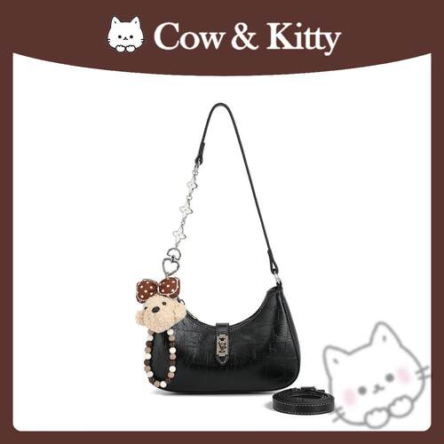 正品CowKitty新款时尚女包高级感通勤百搭腋下包手提单肩斜挎包