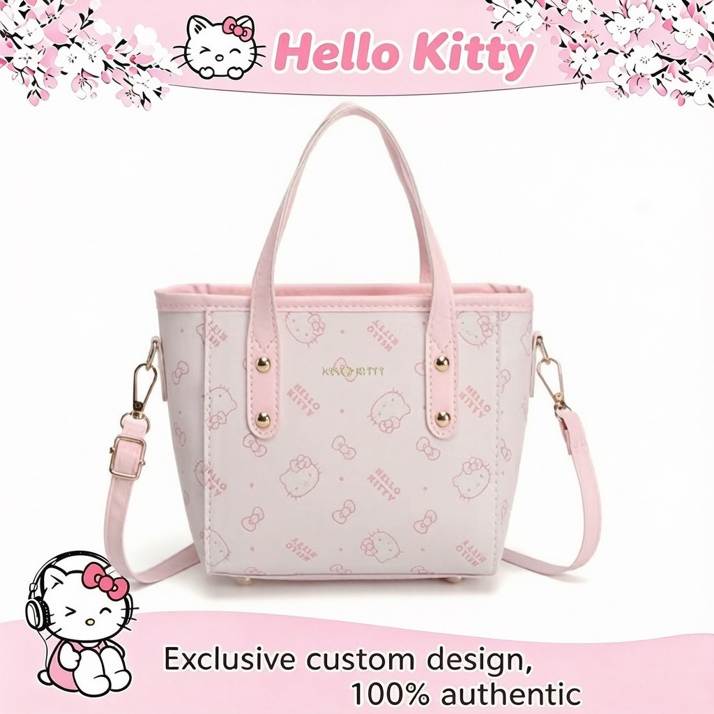 HelloKitty凯蒂猫大容量菜篮子女包时尚印花通勤百搭单肩斜挎女包